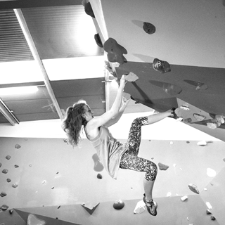 girl climbing