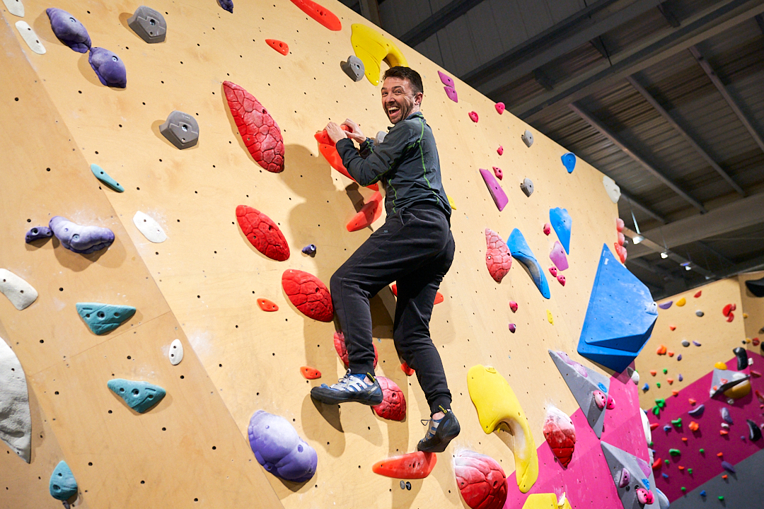 All smiles at The Climbing Hangar Edinburgh