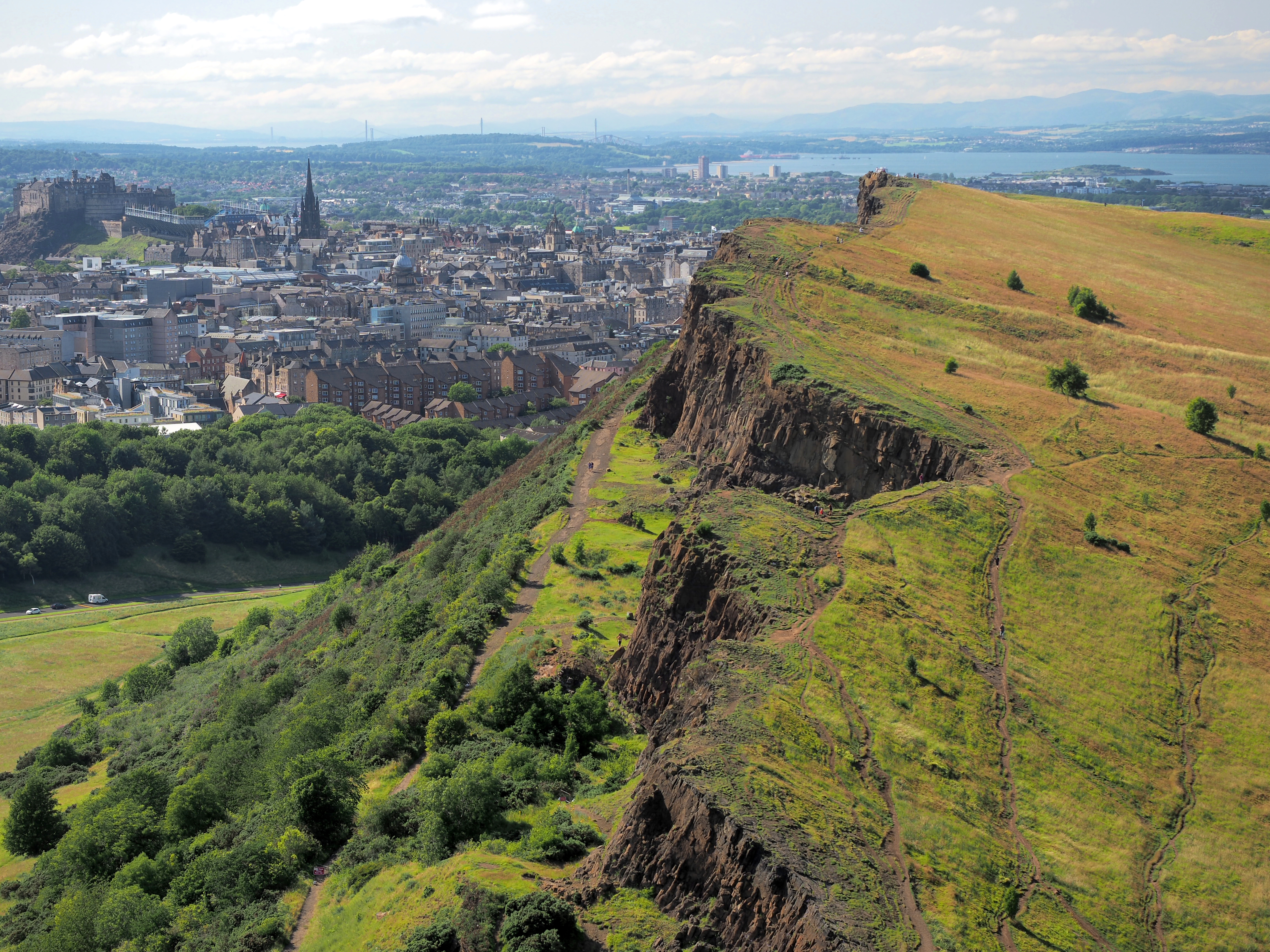 Salisbury Crags, overlooking Edinburgh