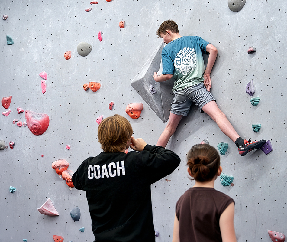 Kids bouldering at The Climbing Hangar Liverpool