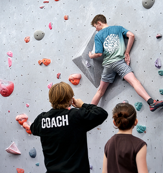 Kids bouldering at The Climbing Hangar Liverpool